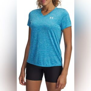 Under Armour Twisted Tech Loose Fit Tee • Blue • Size S • EUC